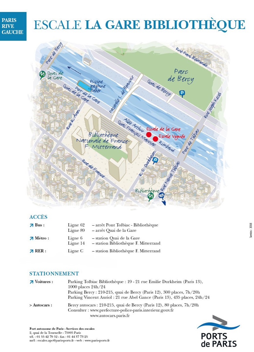 L'Escale de la Gare — 8 Port de la Gare, Paris 13e